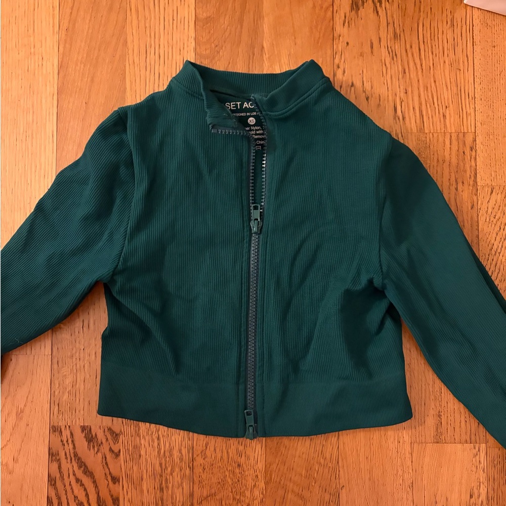Set Active Deep Green Microfiber Jacket - image 2